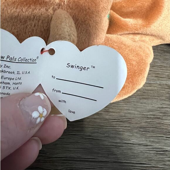 Vintage 1997 Ty Pillow Pal Swinger the Monkey Plush - Picture 4 of 7